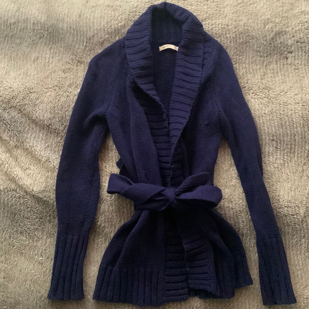 Old navy knit cardigan with tie